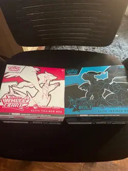 Pokemon Center Black Bolt and White Flare Elite Trainer Box ETB Bundle - Image 1