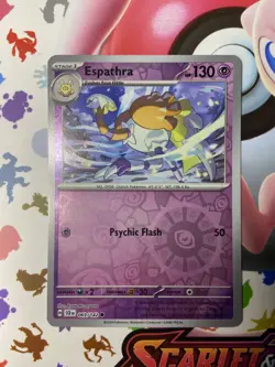 Espathra [Reverse Holo] 069/142 Pokemon TCG Stellar Crown SCR - Image 1