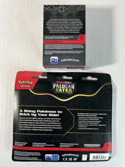 NEW Sealed Pokemon Paldean Fates LOT Booster Bundle & Tech Sticker Collection - Image 4
