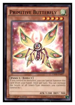 Yugioh Primitive Butterfly #CROS-EN097 Crossed Souls LP - Image 1