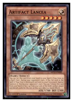 Yugioh Artifact Lancea #MP15-EN089 2015 Mega-Tins Mega Pack LP - Image 1