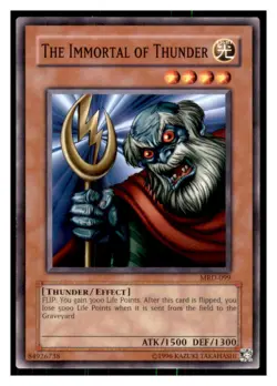 Yugioh The Immortal of Thunder #MRD-099 Metal Raiders LP - Image 1