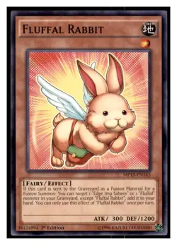 Yugioh Fluffal Rabbit #MP15-EN143 2015 Mega-Tins Mega Pack LP - Image 1