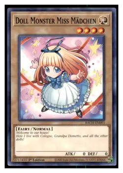 Yugioh Doll Monster Miss Madchen #BACH-EN093 Battle of Chaos LP - Image 1