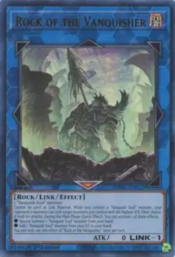 Yugioh! MP Rock of the Vanquisher - WISU-EN022 - Ultra Rare - 1st Edition Modera - Image 1