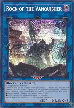 Yugioh! MP Rock of the Vanquisher - MP24-EN141 - Prismatic Secret Rare - 1st Edi - Image 1