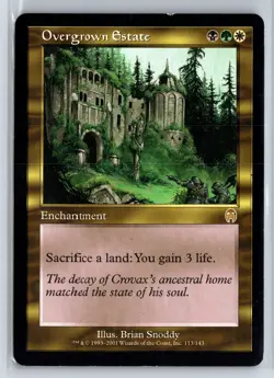 OVERGROWN ESTATE - Apocalypse - MTG Magic the Gathering Card - Rare - Image 1