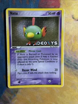 Natu 66/107 Ex Deoxys Reverse Holo Stamped Pokemon Card Yuka Morii Artwork LP - Image 2