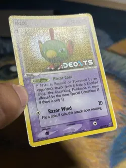 Natu 66/107 Ex Deoxys Reverse Holo Stamped Pokemon Card Yuka Morii Artwork LP - Image 4