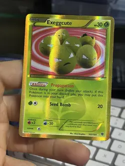 Exeggcute 102/101 Plasma Blast 2013 Secret Rare SHINY Pokemon Card TCG - Image 3