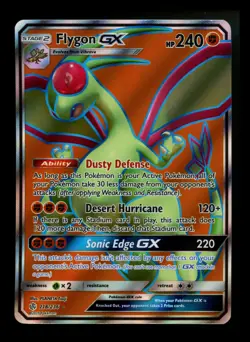 Flygon GX 218/236 Cosmic Eclipse 2019 Full Art Holo Rare Pokemon Card TCG - Image 1