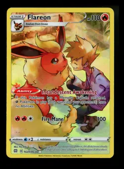 Flareon TG01/TG30 Brilliant Stars 2022 Trainer Gallery Holo Pokemon Card TCG - Image 1