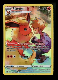 #3 Flareon TG01/TG30 Brilliant Stars 2022 Trainer Gallery Holo Pokemon Card TCG - Image 1