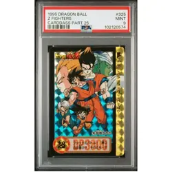 PSA 9 Dragon Ball Carddass Main Bullet 325 Super Warriors Collectible Card - Image 1