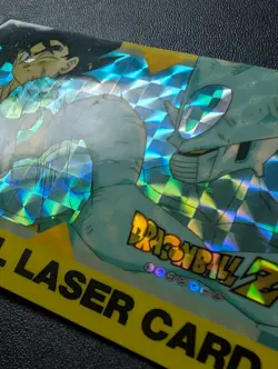 Dragon Ball Z Laser Card Son Goku vs Kuura Used Vintage Collectible - Image 4