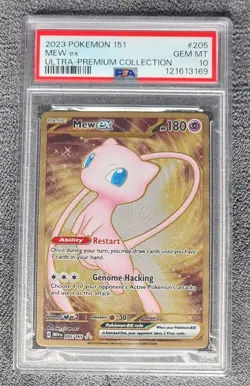 Pokemon 151 Mew ex Metal Promo 205/165 Hyper Rare Ultra Premium PSA 10 Gem Mint - Image 1