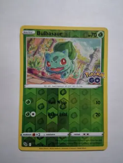 Bulbasaur Common Pokemon GO 001/078 MP Reverse Holo - Image 1