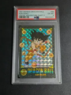 Dragon Ball Carddass Visual Adventure No 86 PSA 6 Collectible Card Anime - Image 1