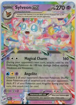 Sylveon ex - 041/131 041/131 Holo Double Rare Prismatic Evolutions Pokemon NM/M - Image 1