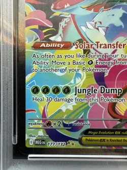 Pokemon Mega Venusaur ex 177/132 Special Illustration Rare Mega Evolution PSA 10 - Image 4