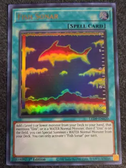 YuGiOh! LED9-EN020 Fish Sonar 1st Edition Ultra Rare LP - Image 1