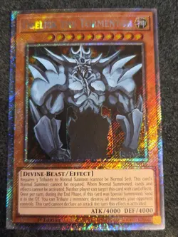 Obelisk The Tormentor RA04-EN116 Platinum Secret Rare Yugioh 1st Edition Mint - Image 1