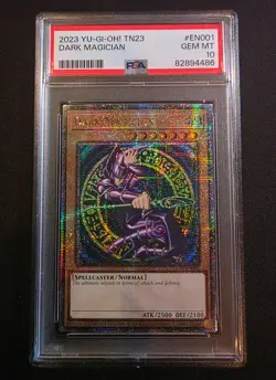 Yugioh Dark Magician TN23-EN001 Quarter Century Secret Rare PSA 10 Gem Mint - Image 1