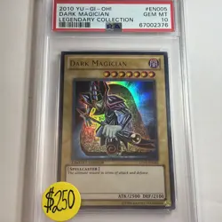 2010 Yugioh PSA 10 Dark Magician LC01-EN005 Ultra Rare Card FRESHLY GRADED - Image 1