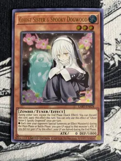 Yu-Gi-Oh! Ghost Sister & Spooky Dogwood LART-EN024 Lost Art, Ultra Rare, Limited - Image 1