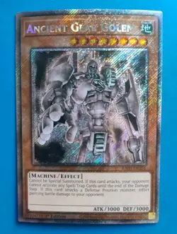 Near Mint Yugioh Ancient Gear Golem - RA03-EN151 - Platinum Secret Rare - Image 1