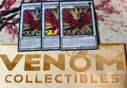3x (M/NM) Black Rose Moonlight Dragon RA03-EN038 Super Rare 1st Edition YuGiOh - Image 1