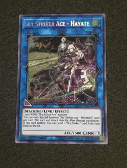 Yu-Gi-Oh! TCG Sky Striker Ace - Hayate MP19-EN109 Secret Rare 1st Ed NM - Image 1