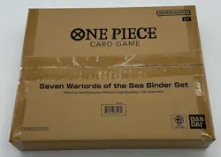 One Piece TCG English Seven Warlords Of The Sea Binder Set SEALED/NEW - Image 1