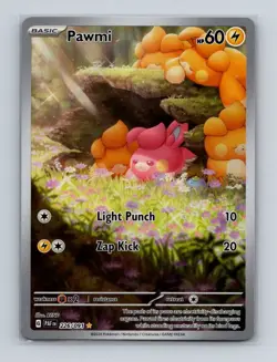 Pawmi 226 2024 Pokemon Paldean Fates Illustration Rare Card NM+ (a) - Image 1