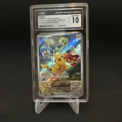 Pikachu CGC 10 Japanese Sv-P Promo Holo 001/SV-P 2022 Pokemon Card - Image 1