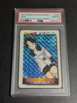 Dragon Ball Z PSA 8 Videl Sticker Card No 1024 Justice Girl collectible - Image 1