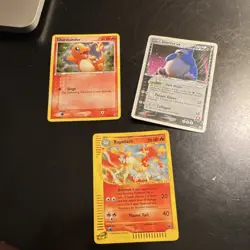 Pokemon TCG Charmander Rapidash Rocket's Snorlax ex Lot 3 Cards - Image 1