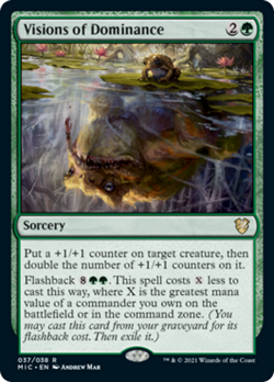 Visions of Dominance Innistrad: Midnight Hunt Commander MINT Rare CARD ABUGames - Image 1