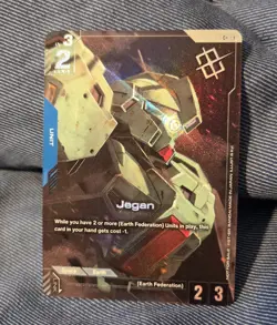 Jegan GD01-016 C+ NM Store Tournament Winner Gundam Card Game Promo - Image 1