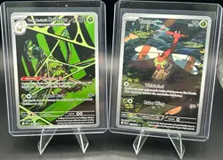 Pokemon Destined Rivals 2 Card Lot - Spidops 187 + Yanma 183 Illustration Rare - Image 1