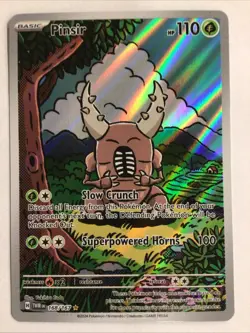 Pokemon TCG Pinsir Twilight Masquerade Holo Card 168/167 - Image 1
