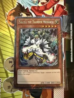 Zaborg the Thunder Monarch Platinum Secret Rare Card RA04-EN125 - Image 1