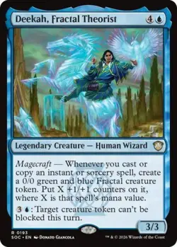 ~ Deekah, Fractal Theorist ~ NM ~ Commander: Secrets of Strixhaven ~ MTG ~ - Image 1