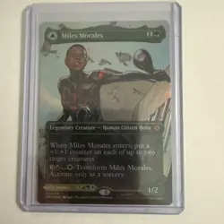 MYTHIC Miles Morales (0234) Borderless Foil Marvel's Spider-Man mtg rare m magic - Image 1