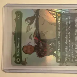 MYTHIC Miles Morales (0234) Borderless Foil Marvel's Spider-Man mtg rare m magic - Image 2