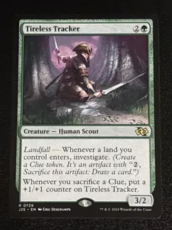 MTG Foundations Jumpstart Tireless Tracker 0729 NM Rare - Image 1