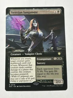Stensian Sanguinist EXTENDED ART 78 Regular Secrets of Strixhaven SOC - Image 1