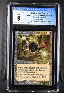 CALL TO THE GRAVE Scourge Foil Rare CGC 9 Q++ MTG [Nostalgium] - Image 1