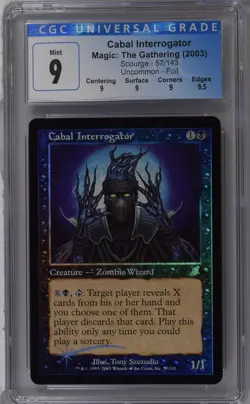CABAL INTERROGATOR Scourge Foil U CGC 9 Q+ MTG [Nostalgium] - Image 1