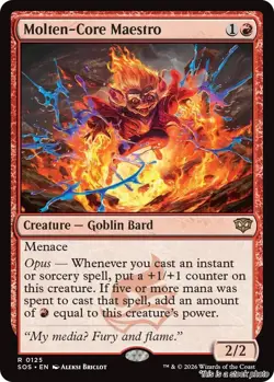 Molten-Core Maestro MTG Secrets of Strixhaven Rare NM Pck Fresh - Image 1